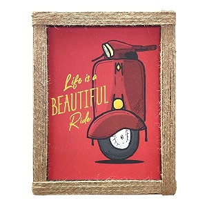 artx paper motivational quote life is a beautiful ride wall frame art painting multicolorinspirational 100 x 130 inches set of 1 hand crafted frame