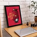 ArtX Motivational Quote Life is a Beautiful Ride Wall Frame Art Painting