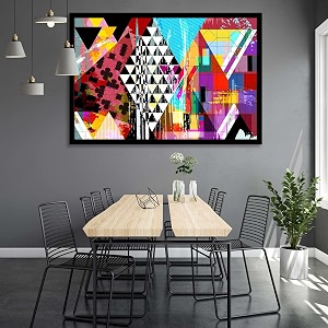 artzfolio abstract artwork d202  canvas painting for bedroom amp living room  black frame  36 x 24 inch 91 x 61 cms