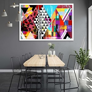artzfolio abstract artwork d202  canvas painting for bedroom amp living room  white frame  30 x 20 inch 76 x 51 cms