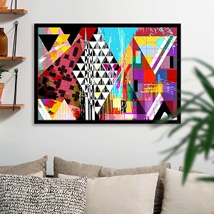artzfolio abstract artwork d202  canvas painting for bedroom amp living room  black frame  24 x 16 inch 61 x 41 cms