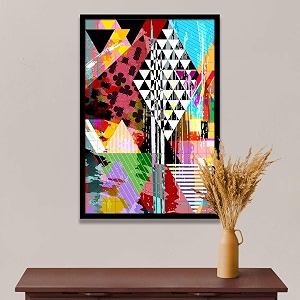 artzfolio abstract artwork d202  canvas painting for bedroom amp living room  black frame  20 x 30 inch 51 x 76 cms