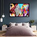 ArtzFolio Abstract Artwork D202 | Canvas Painting for Bedroom &amp; Living Room | Black Frame | 30 x 20 inch (76 x 51 cms)