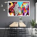 ArtzFolio Abstract Artwork D202 | Canvas Painting for Bedroom &amp; Living Room | White Frame | 30 x 20 inch (76 x 51 cms)