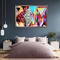 ArtzFolio Abstract Artwork D202 | Canvas Painting for Bedroom &amp; Living Room | Antique Golden Frame | 30 x 20 inch (76 x 51 cms)