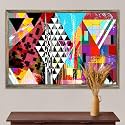 ArtzFolio Abstract Artwork D202 | Canvas Painting for Bedroom &amp; Living Room | Antique Golden Frame | 24 x 16 inch (61 x 41 cms)