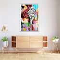 ArtzFolio Abstract Artwork D202 | Canvas Painting for Bedroom &amp; Living Room | White Frame | 16 x 24 inch (41 x 61 cms)