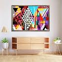 ArtzFolio Abstract Artwork D202 | Canvas Painting for Bedroom &amp; Living Room | Antique Golden Frame | 36 x 24 inch (91 x 61 cms)