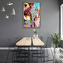 ArtzFolio Abstract Artwork D202 | Canvas Painting for Bedroom &amp; Living Room | Antique Golden Frame | 12 x 18 inch (30 x 46 cms)
