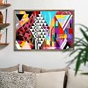 ArtzFolio Abstract Artwork D202 | Canvas Painting for Bedroom &amp; Living Room | Antique Golden Frame | 18 x 12 inch (46 x 30 cms)