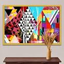 ArtzFolio Abstract Artwork D202 | Canvas Painting for Bedroom &amp; Living Room | Golden Frame | 18 x 12 inch (46 x 30 cms)