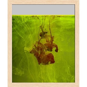 artzfolio abstract floating color tabletop painting natural brown frame 6 x 71 inch 15 x 18 cms