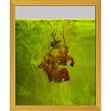 ArtzFolio Abstract Floating Color Tabletop Painting Golden Frame 10 x 12 inch (25 x 30 cms)