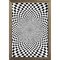 ArtzFolio Black &amp; White Chess | Paper Wall Poster Antique Golden Frame with Acrylic Glass | 9 x 13 inch (23 x 33 cms)