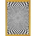 ArtzFolio Black &amp; White Chess | Paper Wall Poster Golden Frame with Acrylic Glass | 9 x 13 inch (23 x 33 cms)