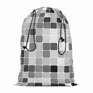artzfolio black amp white square  reusable sack bag  bag for gym storage vegetable amp travel