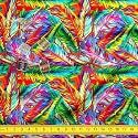ArtzFolio Bright Feathers | Canvas Upholstery Fabric by Metre | for Sofa, Curtains, Cushions, Furnishing, Craft, Dress Material | Width 1.5metre (58inch) | Length 1 metre (40 inch / 102 cms)