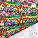 ArtzFolio Bright Feathers | Velvet Upholstery Fabric by Metre | for Sofa, Curtains, Cushions, Furnishing, Craft, Dress Material | Width 1.4metre (56inch) | Length 1 metre (40 inch / 102 cms)