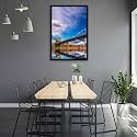 ArtzFolio Brooklyn &amp; Manhattan Bridge Reflection, New York USA | Canvas Painting for Bedroom &amp; Living Room | Black Frame | 24 x 36 inch (61 x 91 cms)