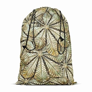 artzfolio chestnut leafs  reusable sack bag  bag for gym storage vegetable amp travel