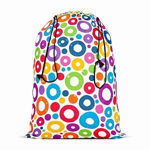 artzfolio colorful circles d1  reusable sack bag  bag for gym storage vegetable amp travel