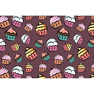 artzfolio cupcake d3  art amp craft gift wrapping paper sheet  plain amp smooth effect  19 x 13 inch 48 x 33 cms set of 2 sheets