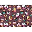 ArtzFolio Cupcake D3 | Art & Craft Gift Wrapping Paper Sheet | Plain & Smooth Effect | 19 x 13 inch (48 x 33 cms); Set of 2 Sheets