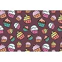 ArtzFolio Cupcake D3 | Art &amp; Craft Gift Wrapping Paper Sheet | Plain &amp; Smooth Effect | 19 x 13 inch (48 x 33 cms); Set of 5 Sheets