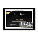 ArtzFolio Customised Frame for Certificates D649 | Upload Your Photos | Personalized Gift Birthday, Wife, Husband, Anniversary, Parents, Friends | Black | A4 Size | 8.3x11.7 inch (21x30 cms)