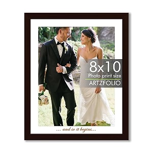 artzfolio customised wall amp table photo frame d646  upload your photos  personalized gift birthday wife husband anniversary parents friends  dark brown  8x10 inch 20x25 cms