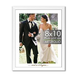 artzfolio customised wall amp table photo frame d646  upload your photos  personalized gift birthday wife husband anniversary parents friends  white  8x10 inch 20x25 cms