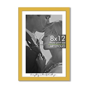 artzfolio customised frame for certificates d649  upload your photos  personalized gift birthday wife husband anniversary parents friends  golden  a4 size  83x117 inch 21x30 cms