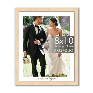 artzfolio customised wall amp table photo frame d646  upload your photos  personalized gift birthday wife husband anniversary parents friends  natural brown  8x10 inch 20x25 cms