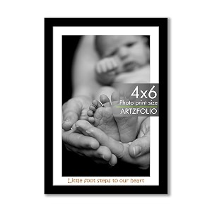 artzfolio customised wall amp table photo frame d641  upload your photos  personalized gift birthday wife husband anniversary parents friends  black  4x6 inch 10x15 cms