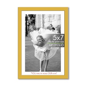 artzfolio customised wall amp table photo frame d642  upload your photos  personalized gift birthday wife husband anniversary parents friends  golden  5x7 inch 13x18 cms