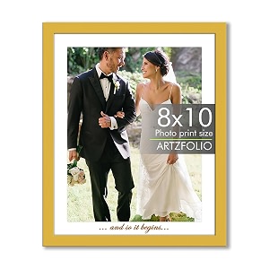 artzfolio customised wall amp table photo frame d646  upload your photos  personalized gift birthday wife husband anniversary parents friends  golden  8x10 inch 20x25 cms