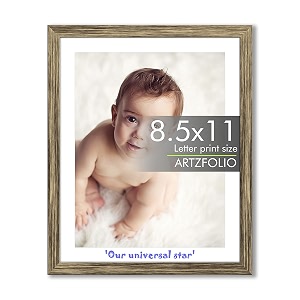 artzfolio customised wall amp table photo frame d650  upload your photo  personalized gift birthday wife husband anniversary parent friend  antique golden  letter size  85x11 inch 22x28 cms