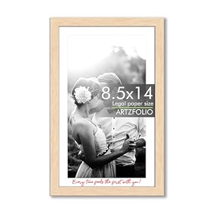 artzfolio customised wall amp table photo frame d651  upload your photo  personalized gift birthday wife husband anniversary parents friends  natural brown  legal size  85x14 inch 22x36 cms