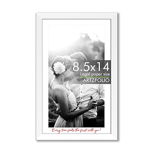 artzfolio customised wall amp table photo frame d651  upload your photos  personalized gift birthday wife husband anniversary parents friends  white  legal size  85x14 inch 22x36 cms