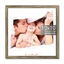 ArtzFolio Customised Wall &amp; Table Photo Frame D652 | Upload Your Photos | Personalized Gift Birthday, Wife, Husband, Anniversary, Parents, Friends | Antique Golden | 10x10 inch (25x25 cms)