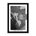 ArtzFolio Customised Wall &amp; Table Photo Frame D648 | Upload Your Photos | Personalized Gift Birthday, Wife, Husband, Anniversary, Parents, Friends | Black | 8x12 inch (20x30 cms)