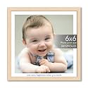 ArtzFolio Customised Wall &amp; Table Photo Frame D643 | Upload Your Photos | Personalized Gift Birthday, Wife, Husband, Anniversary, Parents, Friends | Natural Brown | 6x6 inch (15x15 cms)