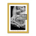 ArtzFolio Customised Wall &amp; Table Photo Frame D641 | Upload Your Photos | Personalized Gift Birthday, Wife, Husband, Anniversary, Parents, Friends | Golden | 4x6 inch (10x15 cms)