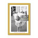 ArtzFolio Customised Wall &amp; Table Photo Frame D642 | Upload Your Photos | Personalized Gift Birthday, Wife, Husband, Anniversary, Parents, Friends | Golden | 5x7 inch (13x18 cms)
