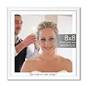 ArtzFolio Customised Wall &amp; Table Photo Frame D647 | Upload Your Photos | Personalized Gift Birthday, Wife, Husband, Anniversary, Parents, Friends | White | 8x8 inch (20x20 cms)