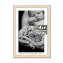 ArtzFolio Customised Wall &amp; Table Photo Frame D641 | Upload Your Photos | Personalized Gift Birthday, Wife, Husband, Anniversary, Parents, Friends | Natural Brown | 4x6 inch (10x15 cms)