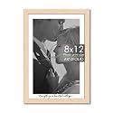 ArtzFolio Customised Wall &amp; Table Photo Frame D648 | Upload Your Photos | Personalized Gift Birthday, Wife, Husband, Anniversary, Parents, Friends | Natural Brown | 8x12 inch (20x30 cms)