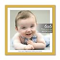 ArtzFolio Customised Wall &amp; Table Photo Frame D643 | Upload Your Photos | Personalized Gift Birthday, Wife, Husband, Anniversary, Parents, Friends | Golden | 6x6 inch (15x15 cms)
