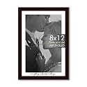 ArtzFolio Customised Wall &amp; Table Photo Frame D648 | Upload Your Photos | Personalized Gift Birthday, Wife, Husband, Anniversary, Parents, Friends | Dark Brown | 8x12 inch (20x30 cms)