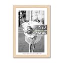 ArtzFolio Customised Wall &amp; Table Photo Frame D642 | Upload Your Photos | Personalized Gift Birthday, Wife, Husband, Anniversary, Parents, Friends | Natural Brown | 5x7 inch (13x18 cms)